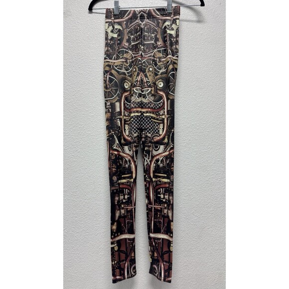 Black Milk Steam Punk Brass MF Leggings Steampunk Size XXS XX Small - Picture 2 of 3